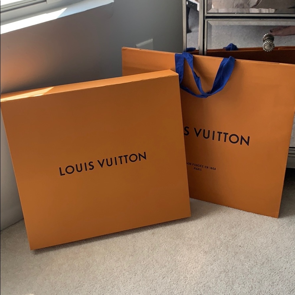 Authentic Louis Vuitton Box and Shopping Bag